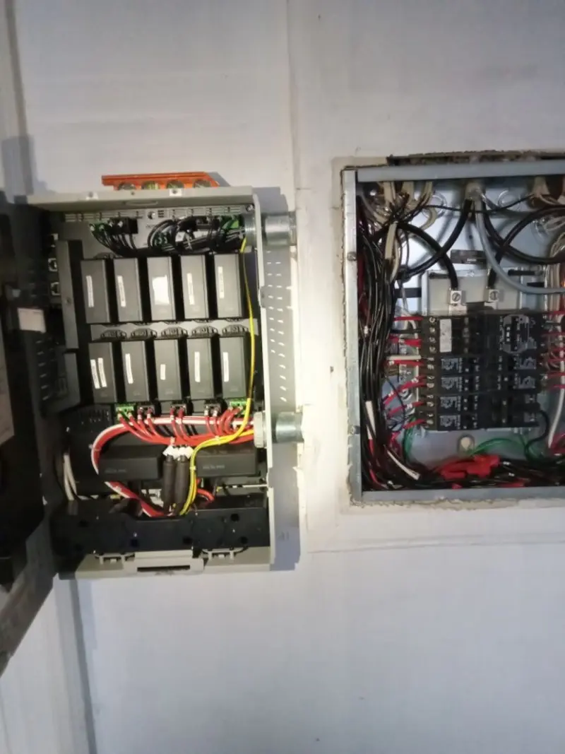 Electrical panel upgrade completed for Security Camera Wiring in Kawkawlin